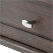 Pemberly Row Solid Wood End Table Set of 2 with Drawer in Farmhouse Brown