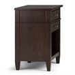 Pemberly Row Solid Wood Bedside Table in Tobacco Brown (Set of 2)
