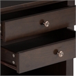 Pemberly Row Solid Wood Bedside Table in Tobacco Brown (Set of 2)