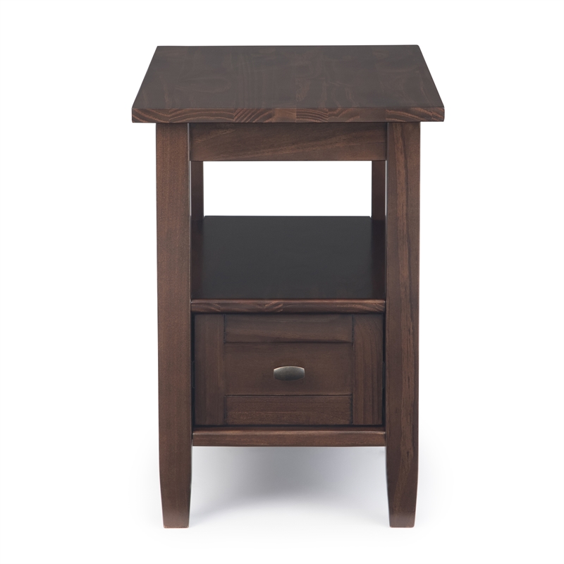 Pemberly Row Wood 3-Piece Coffee Table and End Table Set in Tobacco Brown