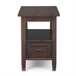 Pemberly Row Wood 3-Piece Coffee Table and End Table Set in Tobacco Brown