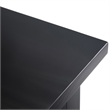 Pemberly Row Solid Wood Narrow End Table Set of 2 in Black