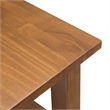 Pemberly Row Solid Wood Narrow End Table Set of 2 in Light Golden Brown