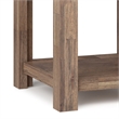 Pemberly Row Solid Acacia End Tables in Natural Aged Brown (Set of 2)
