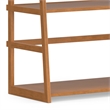 Pemberly Row Ladder Bookshelf Set of 2 Wood Light Golden Brown 30