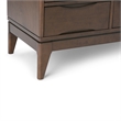 Pemberly Row Medium Storage Cabinet Set of 2 in Walnut Brown Wood