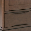 Pemberly Row Medium Storage Cabinet Set of 2 in Walnut Brown Wood