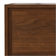 Pemberly Row Metal Tall Storage Cabinet Set of 2 with Doors in Walnut Veneer