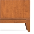 Pemberly Row Mid-Century Hardwood Sideboard Buffet in Teak Brown Finish 60