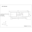 Pemberly Row 60 Inch Wood TV Stand in Natural for TVs up to 65 Inches