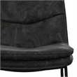 Pemberly Row Danika Counter Height Stools Set of 2 in Charcoal Gray