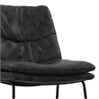 Pemberly Row Danika Counter Height Stools Set of 2 in Charcoal Gray