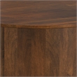 Pemberly Row Drum Coffee Table in Mango Wood Walnut Brown 36 in Wide
