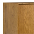 Pemberly Row Industrial Sideboard in Solid Wood Oak Veneer and Metal