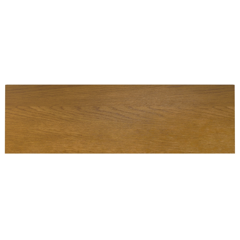 Pemberly Row Industrial Sideboard in Solid Wood Oak Veneer and Metal