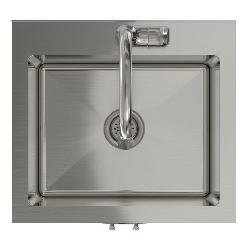 Pemberly Row 20-inch Utility Sink Cabinet with Faucet in Pure White
