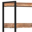 Pemberly Row Kelsey 5 Shelf Bookcase Set of 2 Solid Mango Wood Natural