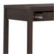 Pemberly Row Solid Wood 72 in Wide Desk in Warm Walnut Brown with Storage