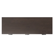 Pemberly Row Solid Wood 72 in Wide Desk in Warm Walnut Brown with Storage