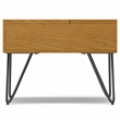 Pemberly Row 36 in Wide Industrial Lift-Top Coffee Table with Black Legs