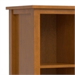 Pemberly Row Solid Wood 48 x 44 in 9 Cube Storage Unit in Light Golden Brown