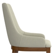Pemberly Row Contemporary Dining Chair Set of 2 in Natural Linen Look Fabric