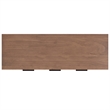 Pemberly Row Pine Sideboard Buffet with 4 Drawers & Cabinets in Saddle Brown