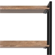 Pemberly Row Solid Mango Wood 74x30 Large Bookshelf with Cabinet in Natural