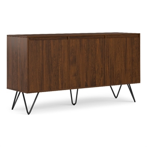 Pemberly Row Contemporary 60 in Sideboard Buffet in Walnut Veneer