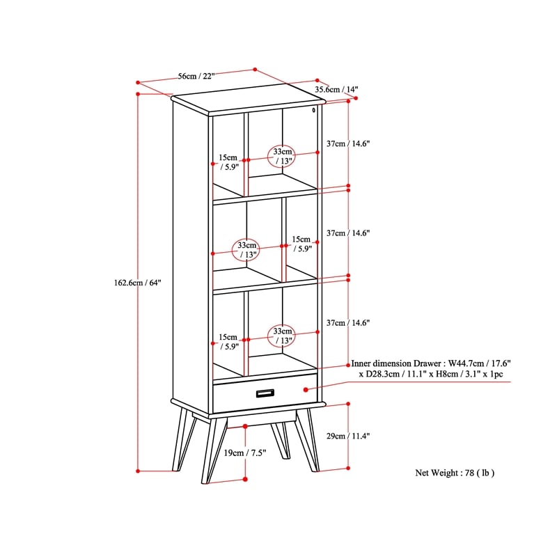 Pemberly Row Solid Hardwood 64