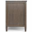 Pemberly Row Solid Wood 72 Inch TV Media Stand in Smoky Brown Finish
