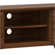 Pemberly Row Modern Industrial TV Media Stand Metal Legs Walnut 63