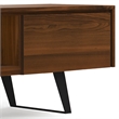Pemberly Row Modern Industrial TV Media Stand Solid Wood Walnut 72