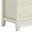 Pemberly Row Wide TV Media Stand Solid Wood Antique White 72