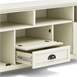 Pemberly Row Wide TV Media Stand Solid Wood Antique White 72