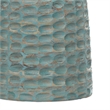 Pemberly Row Sculptural Mango Wood Accent Table in Teal Wash Finish