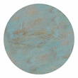 Pemberly Row Sculptural Mango Wood Accent Table in Teal Wash Finish