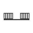 Pemberly Row Wood Toddler Safety Guardrail Kit in Black