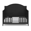Pemberly Row Wood Toddler Safety Guardrail Kit in Black
