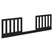 Pemberly Row Wood Toddler Safety Guardrail Kit in Black