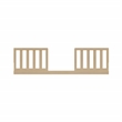 Pemberly Row Wood Toddler Safety Guardrail Kit in Driftwood