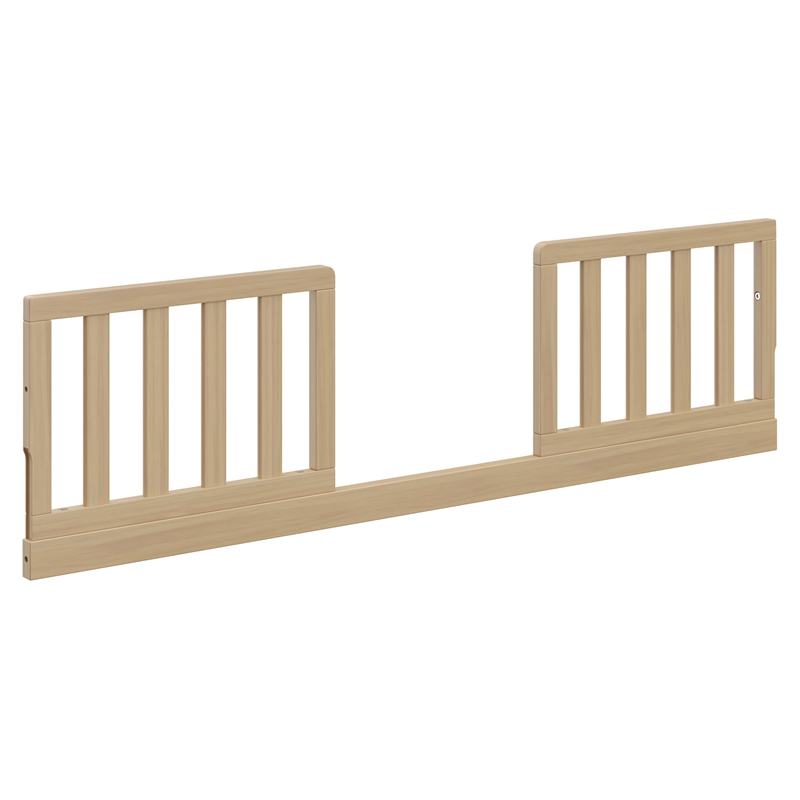 Pemberly Row Wood Toddler Safety Guardrail Kit in Driftwood