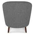 Pemberly Row 30-Inch Accent Chair in Shadow Gray Fabric with Wood Legs