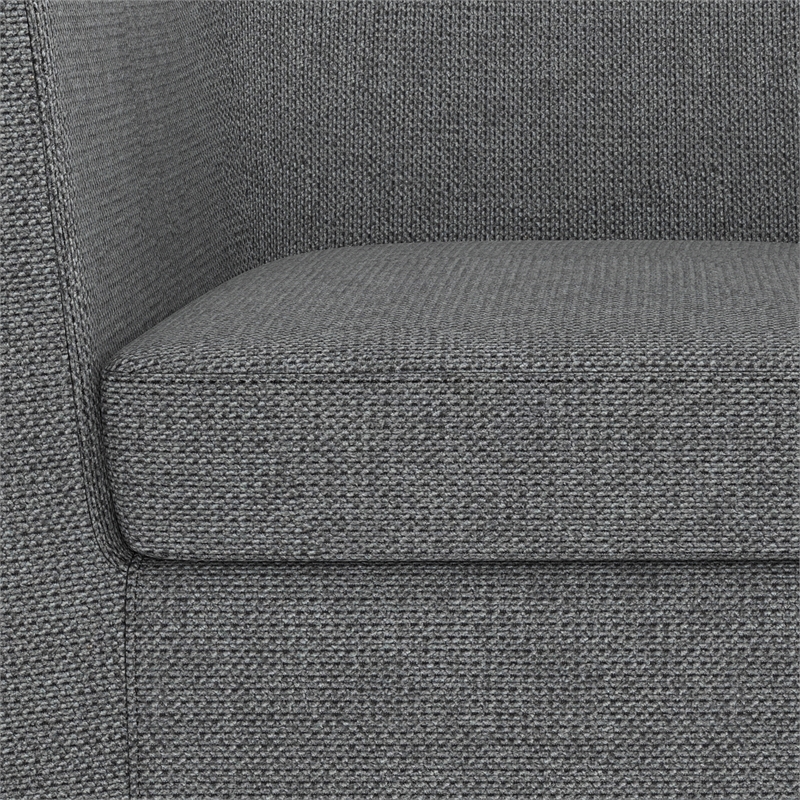 Pemberly Row 30-Inch Accent Chair in Shadow Gray Fabric with Wood Legs