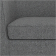 Pemberly Row 30-Inch Accent Chair in Shadow Gray Fabric with Wood Legs