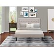Pemberly Row 2-Piece Fabric Upholstered Queen Bedroom Set in Beige