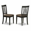 Pemberly Row 3-Piece Round Dining Set with Wood in Black and Cherry