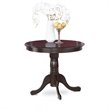 Pemberly Row Antique 5-Piece Wood Dining Set in Cappuccino Finish