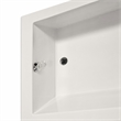 Pemberly Row Rectangle Whirlpool Bathtub in Biscuit 72
