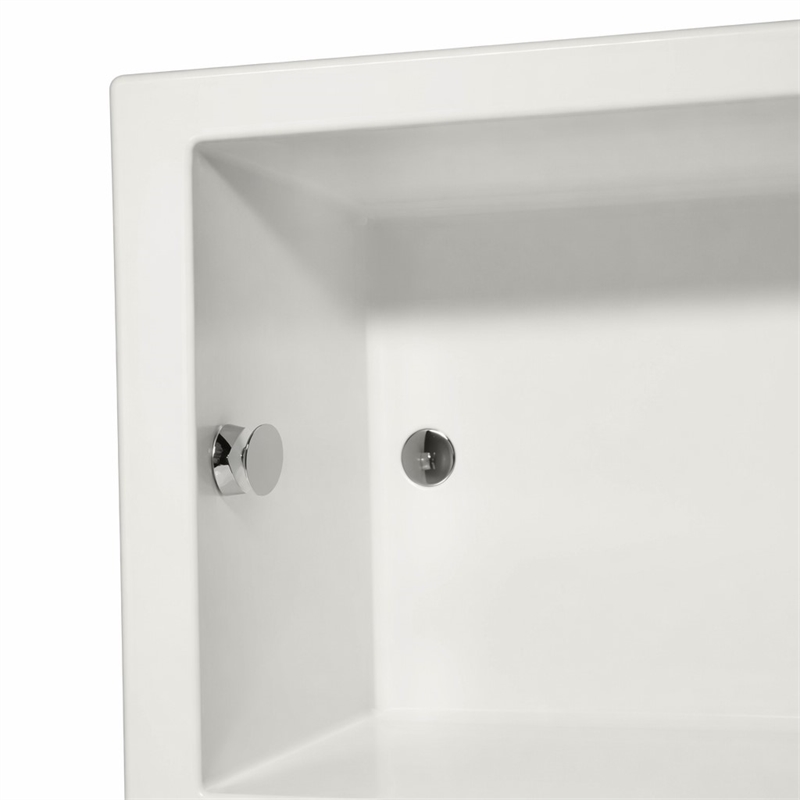 Pemberly Row Rectangle Massaging Air Jet Bathtub in Biscuit 66